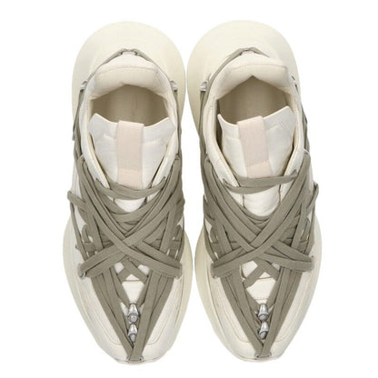 Rick Owens MEGALACE GETH RUNNER Sneakers White/Gray Size 7.5