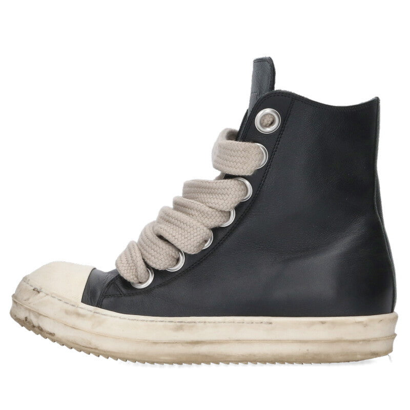 Rick Owens Jumbo Shoelace Leather High-Top Sneakers Size 7.5