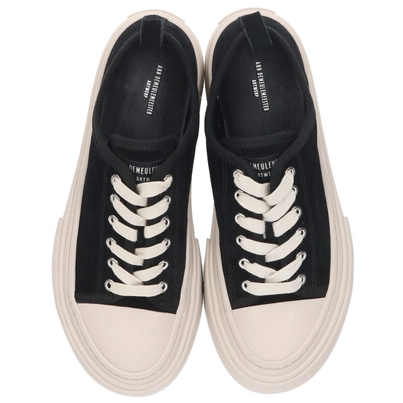 ANN DEMEULEMEESTER SS26 Hali Vulcanized Low Blk/Wht Size 9.5