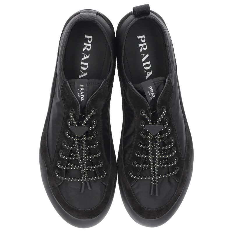 PRADA 26SS Speedlock Re-Nylon Low-Top Black Size 8