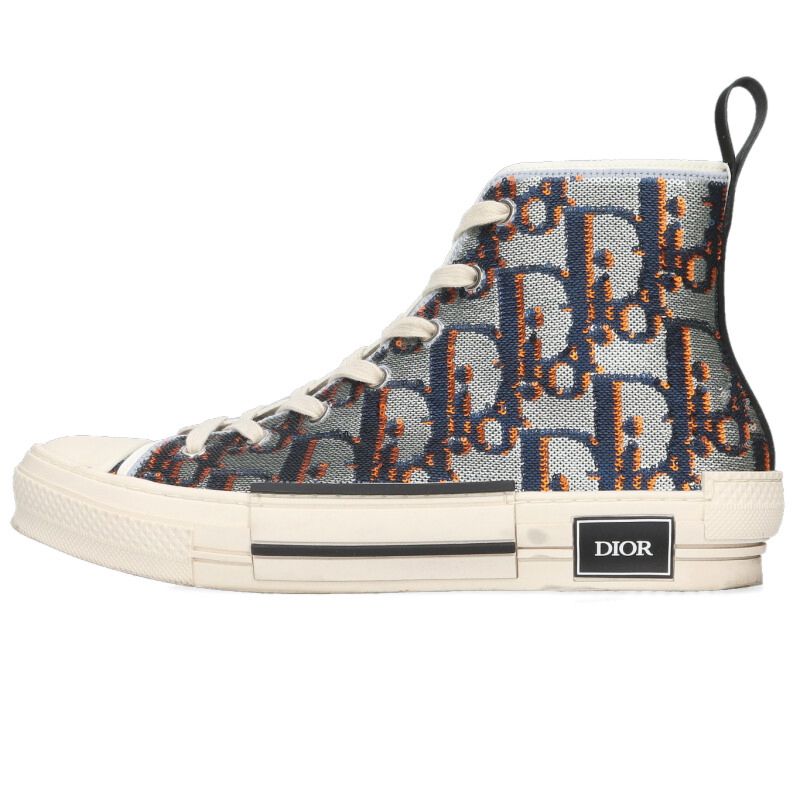 DIOR B23 Sequin Oblique High-Top Sneakers Multi Size 9.5