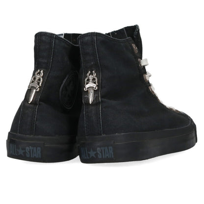 Chrome Hearts CH CONVERSE CANVAS Silver High Top Size 9