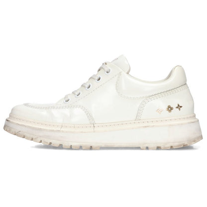 LOUISVUITTON Monogram Print Sneakers White Size 9