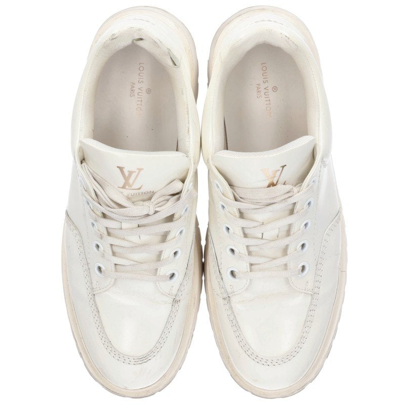 LOUISVUITTON Monogram Print Sneakers White Size 9