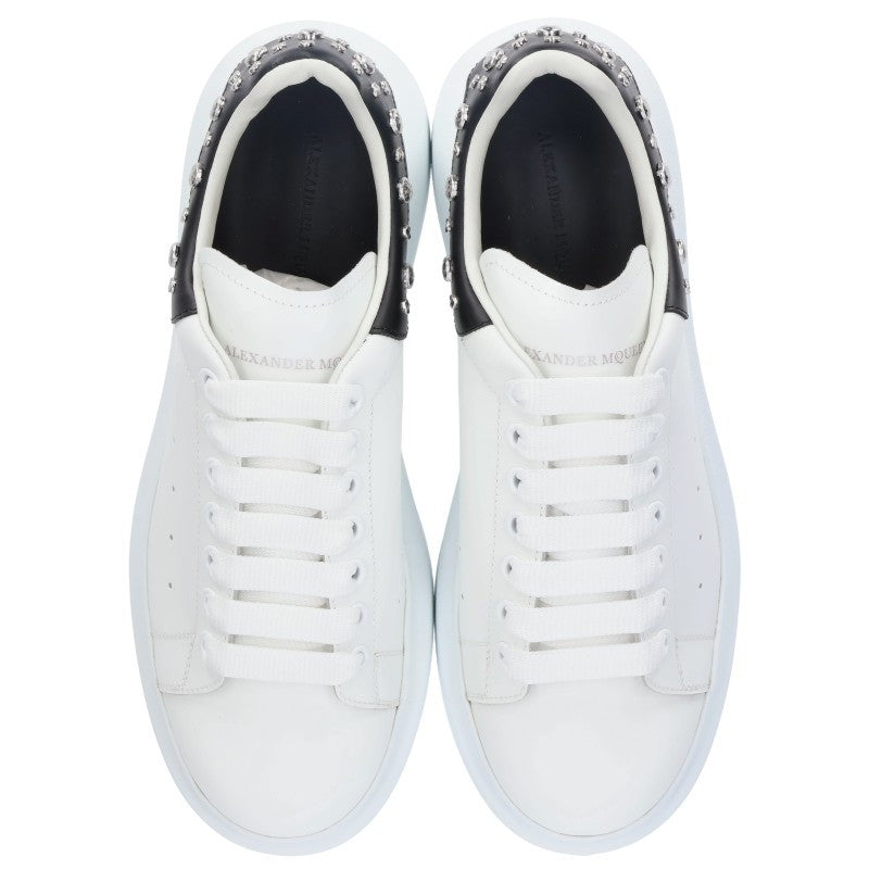 Alexander McQUEEN Studs Low-Cut Sneakers White Size 7.5
