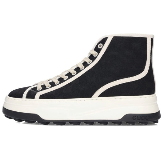 GUCCI GG Canvas High-Top Sneakers Black Size 7