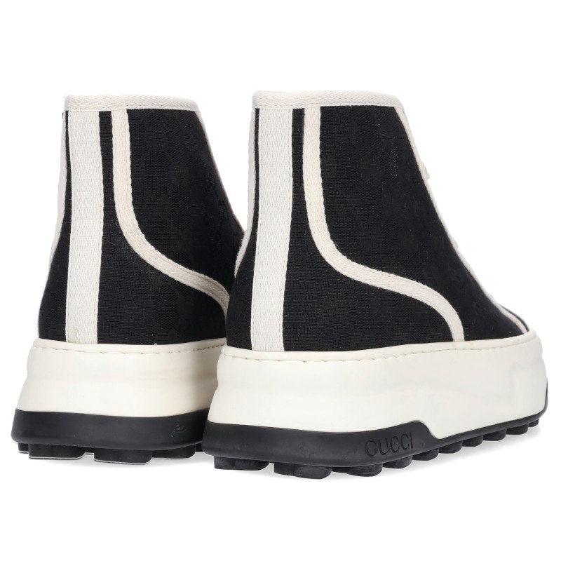 GUCCI GG Canvas High-Top Sneakers Black Size 7