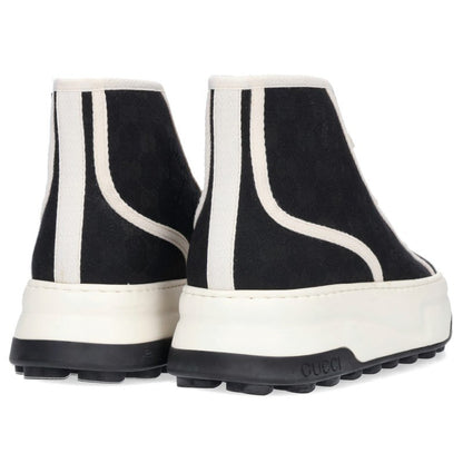 GUCCI GG Canvas High-Top Sneakers Black Size 7