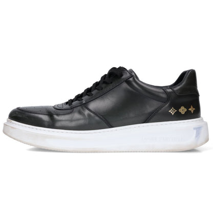 LOUISVUITTON Monogram Print Sneakers Black Size 91