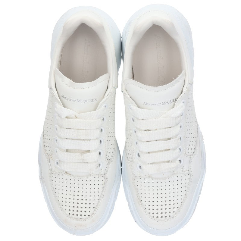 Alexander McQUEEN Leather Low-Cut Sneakers White Size 5