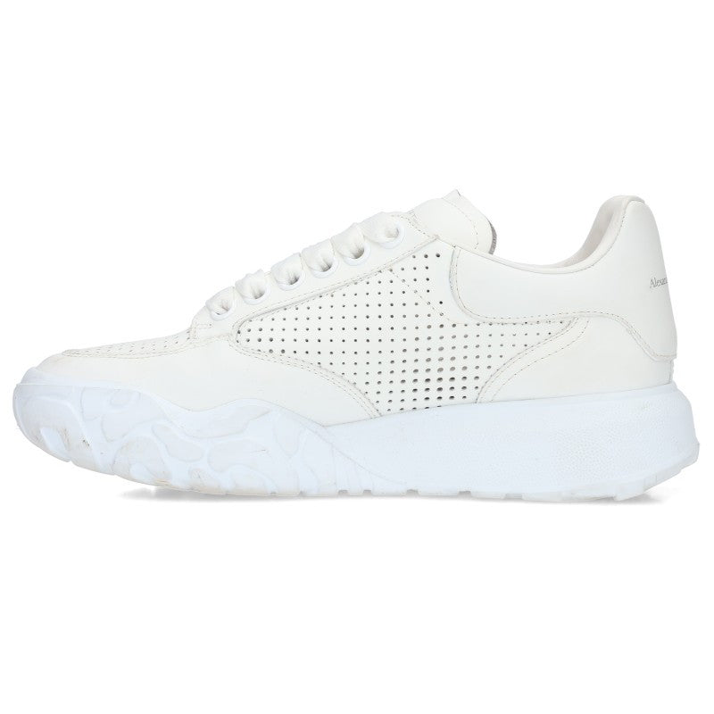 Alexander McQUEEN Leather Low-Cut Sneakers White Size 5