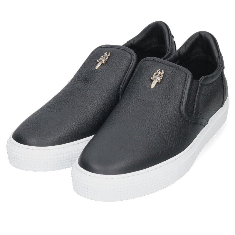Chrome Hearts SLIP ON Dagger Leather Sneakers Size 7.5
