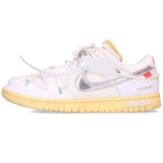 NIKE OFF-WHITE Dunk Low The 50 White Size 8.5