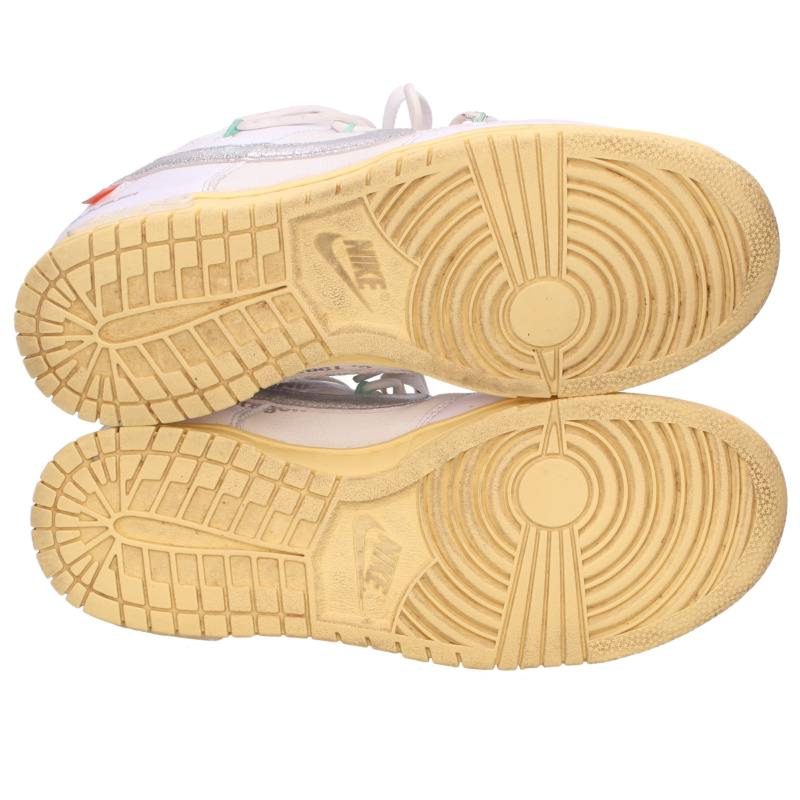 NIKE OFF-WHITE Dunk Low The 50 White Size 8.5