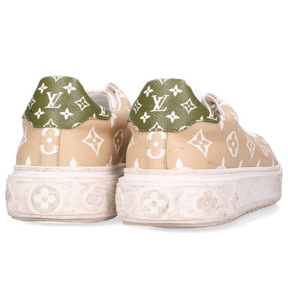 LOUISVUITTON Timeout Line Monogram Sneakers Beige Size 6.5