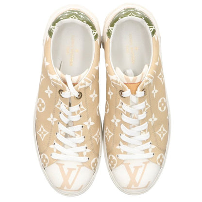 LOUISVUITTON Timeout Line Monogram Sneakers Beige Size 6.5