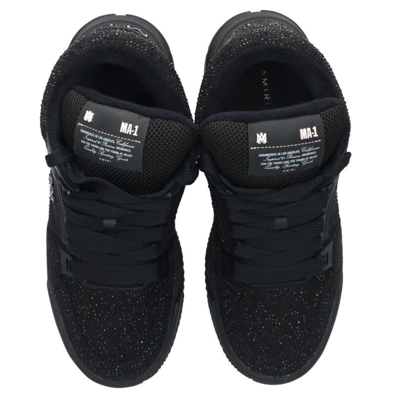 AMIRI Crystal MA-1 Low-Top Sneakers Black Size 11
