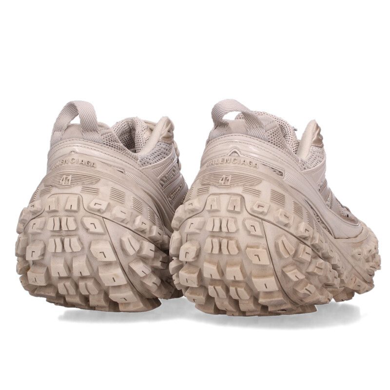 BALENCIAGA BOUNCER Chunky Sole Sneakers Beige Size 7.5