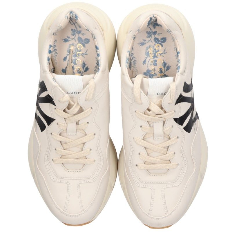 GUCCI Rhyton Low-Top Sneakers White Size 7.5
