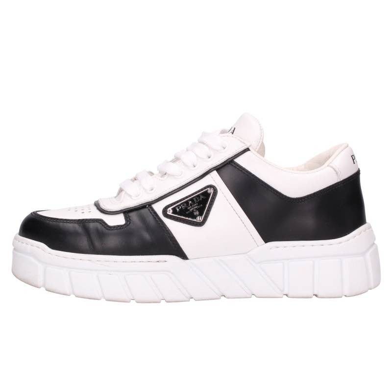 PRADA Triangle Logo Plate Low-Cut Sneakers Multi Size 6