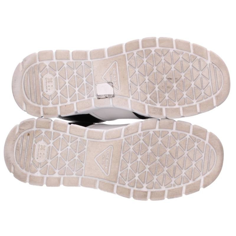 PRADA Triangle Logo Plate Low-Cut Sneakers Multi Size 6