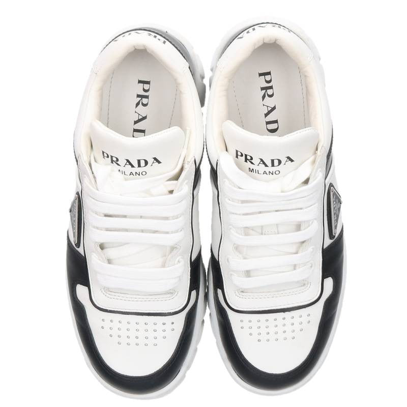 PRADA Triangle Logo Plate Low-Cut Sneakers Multi Size 6