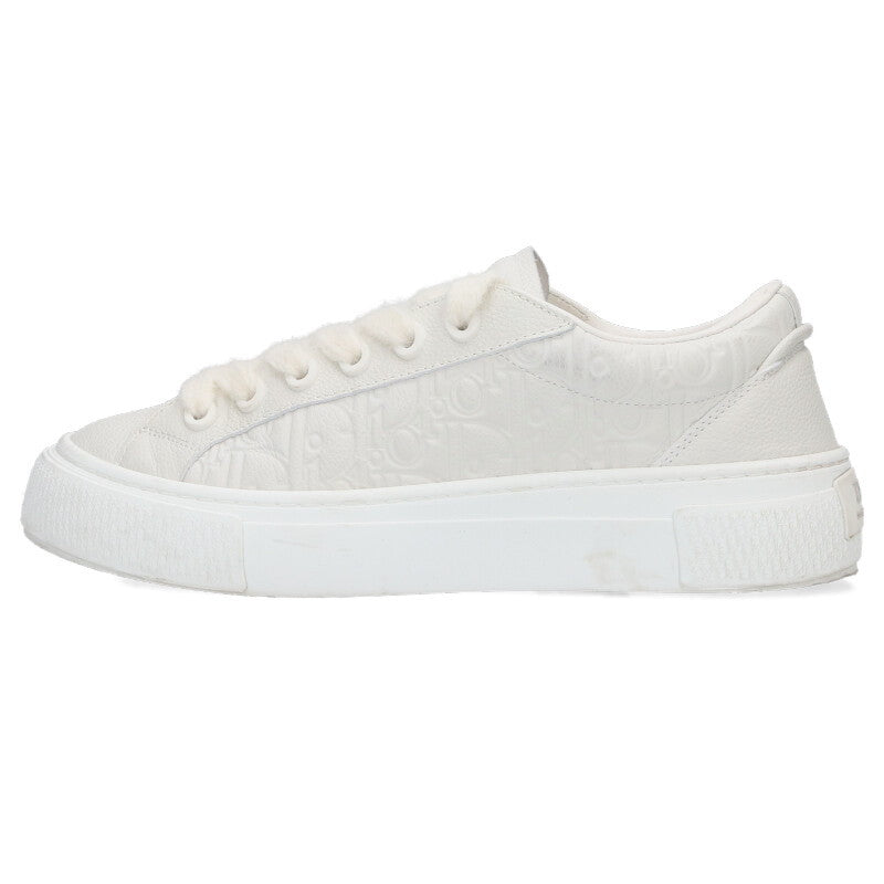 DIOR Spin Grained Calfskin Oblique White Size 8.5