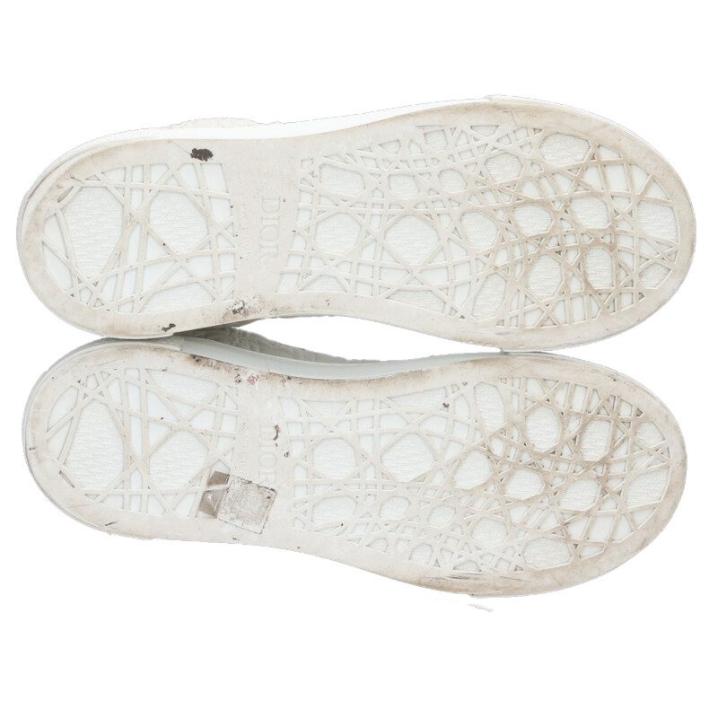 DIOR Spin Grained Calfskin Oblique White Size 8.5