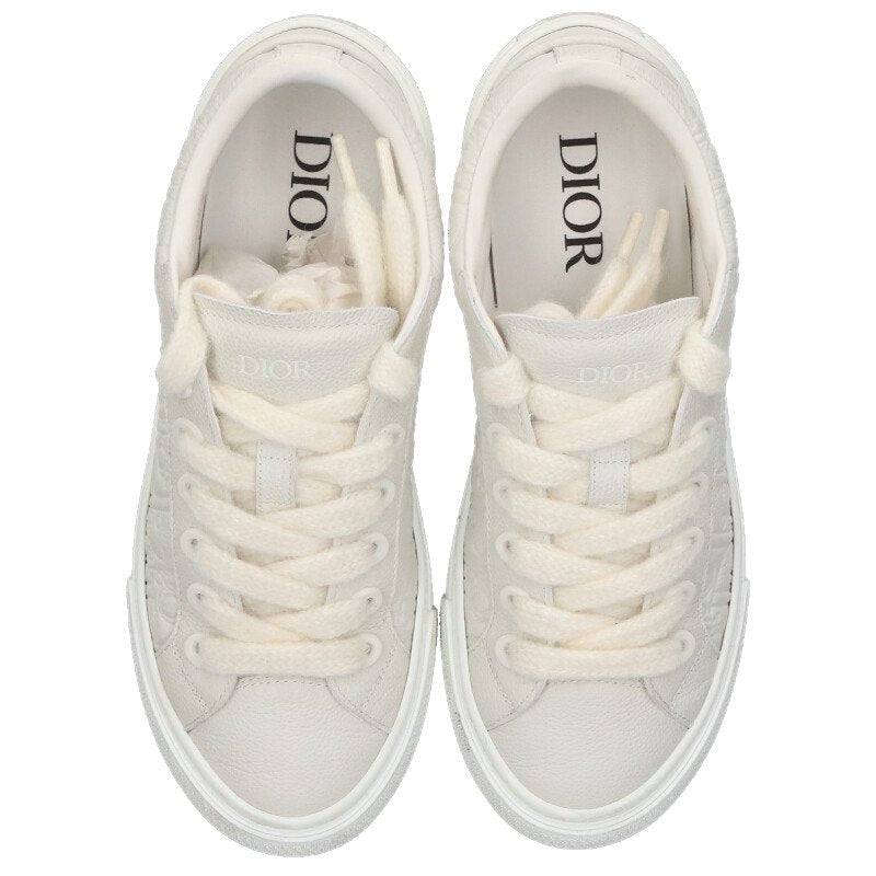 DIOR Spin Grained Calfskin Oblique White Size 8.5