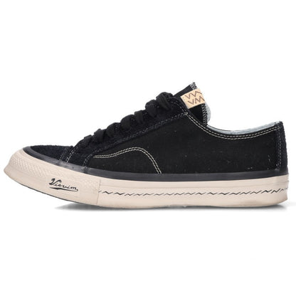 VISVIM Nolan Lo Canvas Low Top Sneakers Black White Size 10