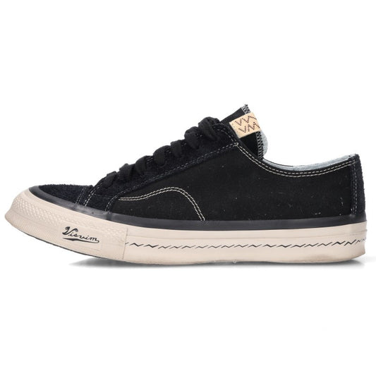 VISVIM Nolan Lo Canvas Low Top Sneakers Black White Size 10