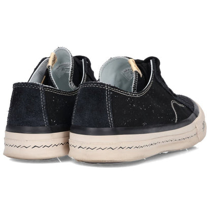 VISVIM Nolan Lo Canvas Low Top Sneakers Black White Size 10