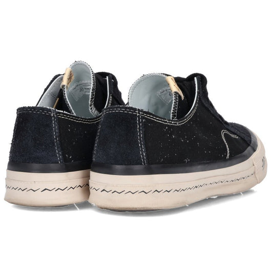 VISVIM Nolan Lo Canvas Low Top Sneakers Black White Size 10