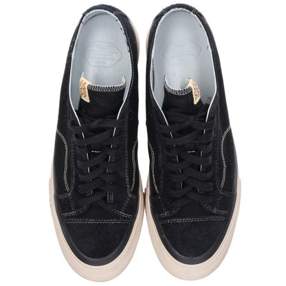 VISVIM Nolan Lo Canvas Low Top Sneakers Black White Size 10