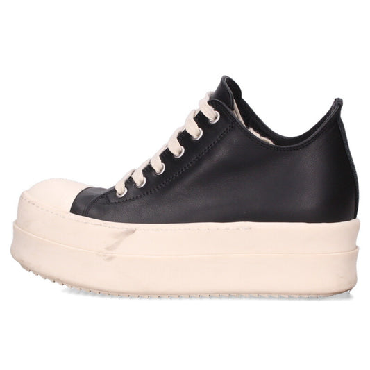 Rick Owens MEGA BUMPER Leather High-Top Black White Size 37