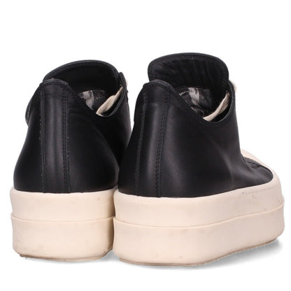 Rick Owens MEGA BUMPER Leather High-Top Black White Size 37