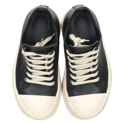 Rick Owens MEGA BUMPER Leather High-Top Black White Size 37