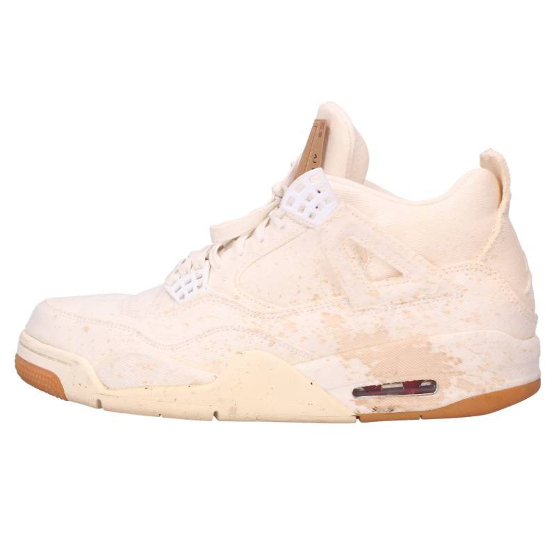 NIKE Air Jordan 4 White Denim AO2571-100 Size 9.5