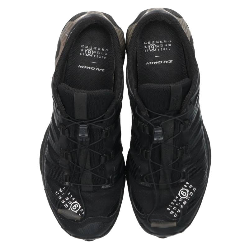 MM6 XT-4 Logo Print Mule Sneakers Black Size 26cm