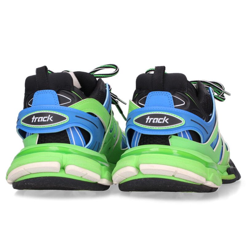 BALENCIAGA Track Sneakers Green Blue Multi Size 8.5