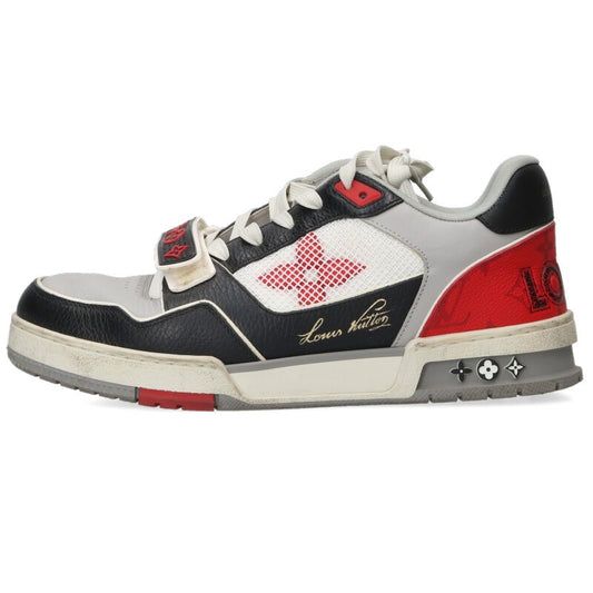 LOUISVUITTON LV Trainer Mesh Sneakers Grey Black Size 7.5