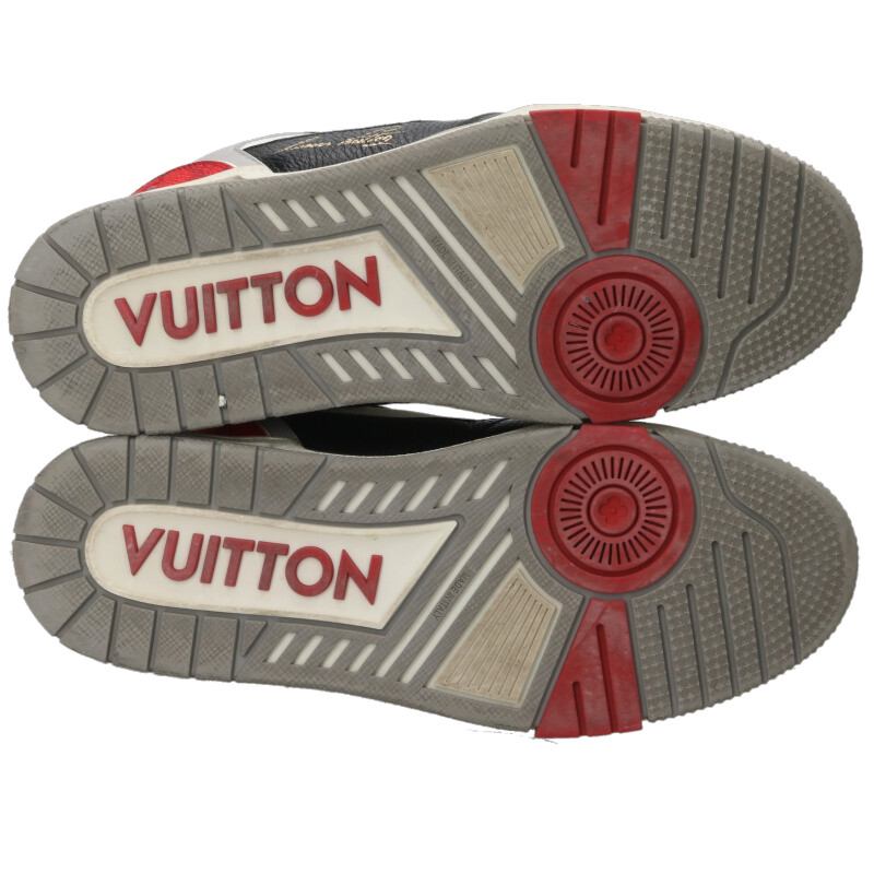LOUISVUITTON LV Trainer Mesh Sneakers Grey Black Size 7.5