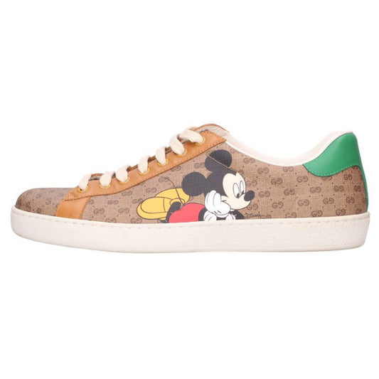 GUCCI 602548 Micro GG Character Print Low-Top Multi Size 8