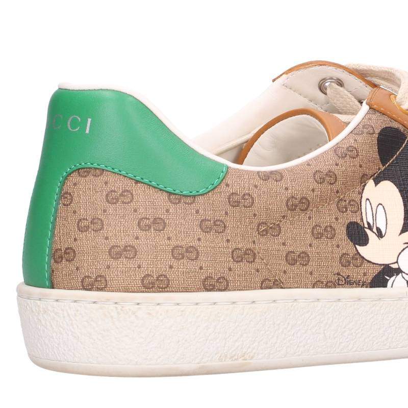 GUCCI 602548 Micro GG Character Print Low-Top Multi Size 8