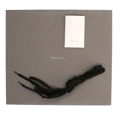 Rick Owens GEOBASKET Leather Sneakers Black Size EU 48