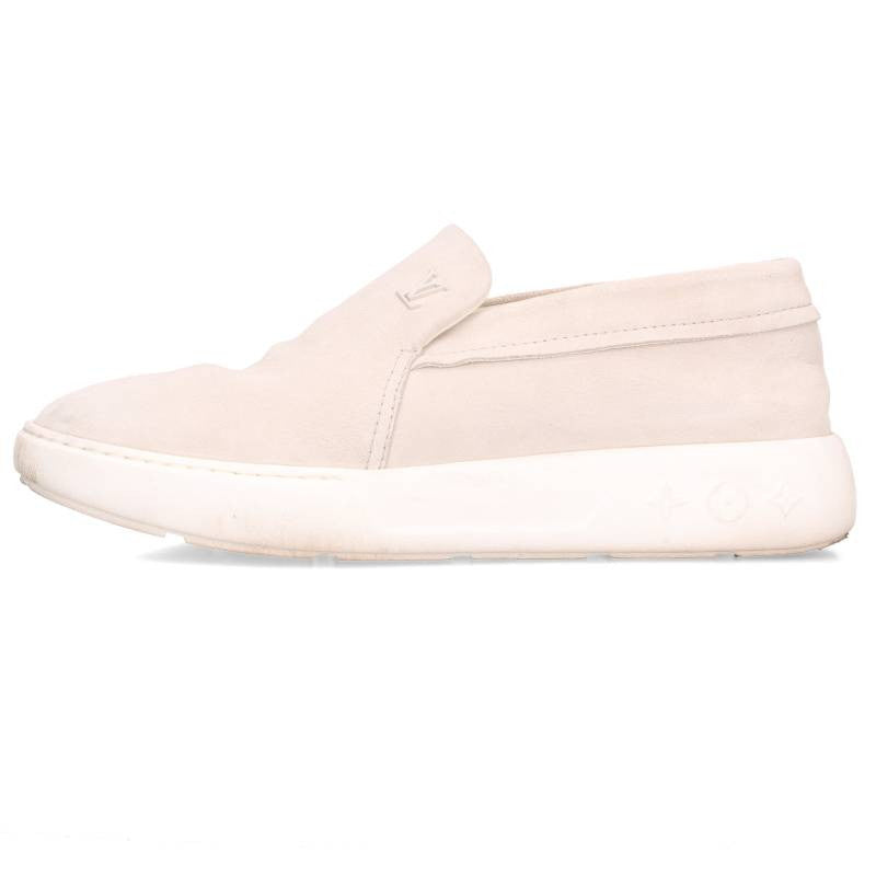 LOUISVUITTON Pacific Line Suede Slip-On Sneakers Size 7