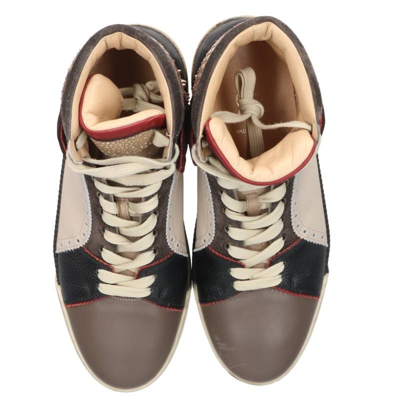 Christian Louboutin Exotic Leather Studded High-Top Size 8.5