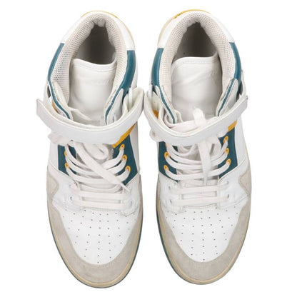 SAINT LAURENT PARIS LAX Mid Top Sneakers White Size EU 44