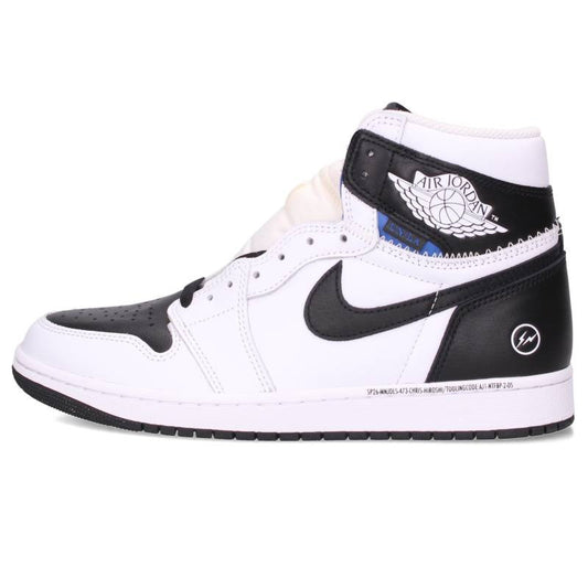 fragment design x Nike Air Jordan 1 Black White Sneakers Size 28cm