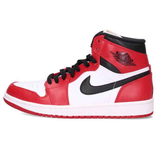 NIKE Air Jordan 1 Retro High Chicago White Red Sneakers Size 27.5cm